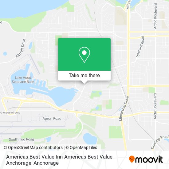 Americas Best Value Inn-Americas Best Value Anchorage map