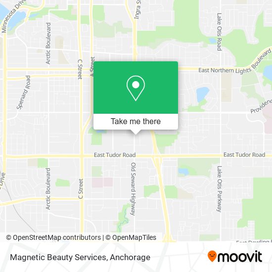 Magnetic Beauty Services map