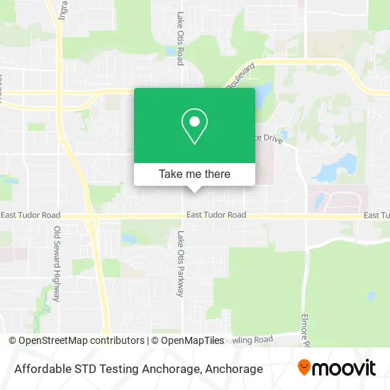 Affordable STD Testing Anchorage map