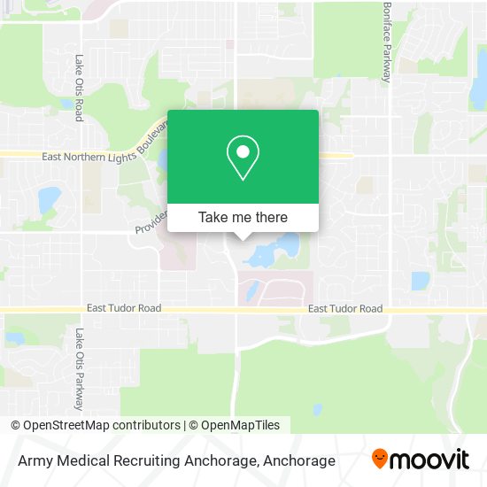 Mapa de Army Medical Recruiting Anchorage
