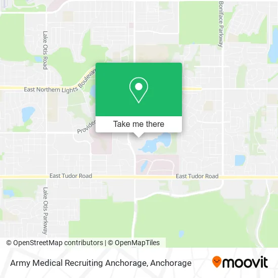 Mapa de Army Medical Recruiting Anchorage