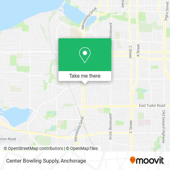 Mapa de Center Bowling Supply