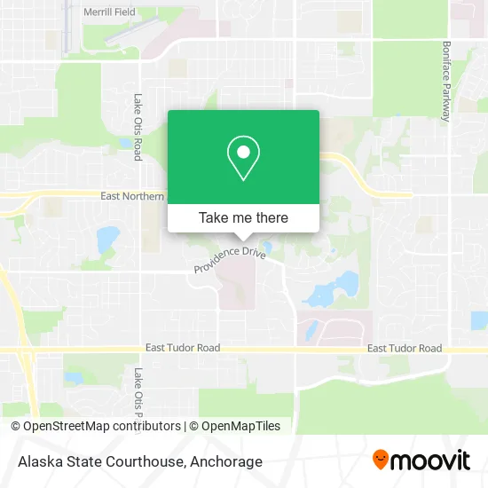 Alaska State Courthouse map