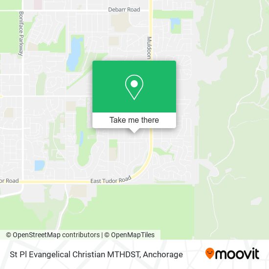 St Pl Evangelical Christian MTHDST map