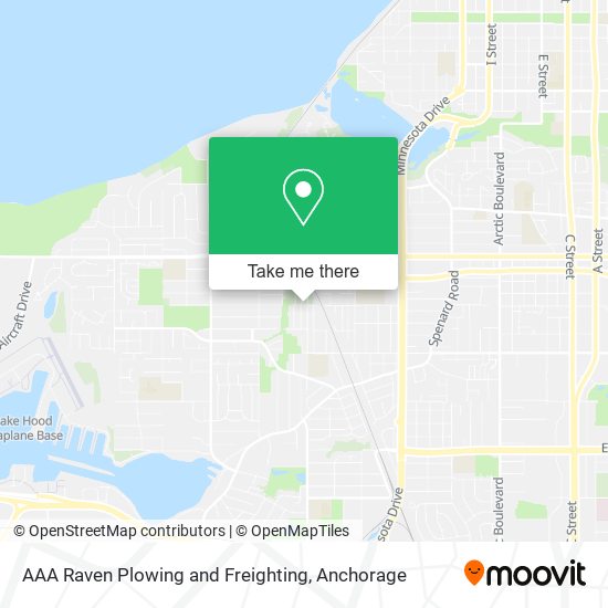 AAA Raven Plowing and Freighting map