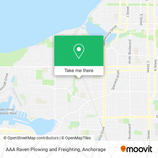 AAA Raven Plowing and Freighting map