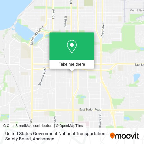 United States Government National Transportation Safety Board map