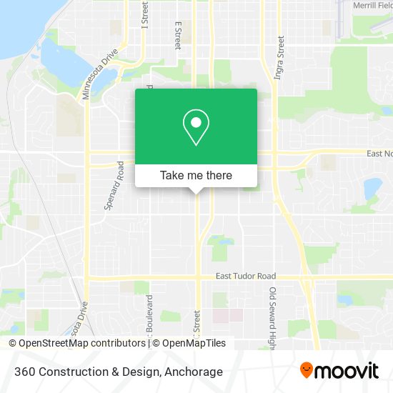 360 Construction & Design map