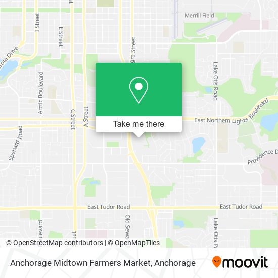 Anchorage Midtown Farmers Market map