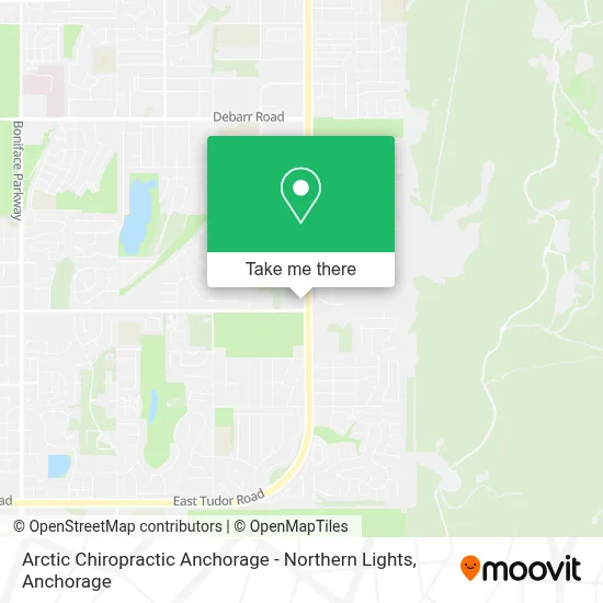 Arctic Chiropractic Anchorage - Northern Lights map