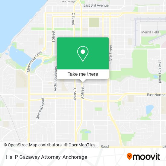 Hal P Gazaway Attorney map