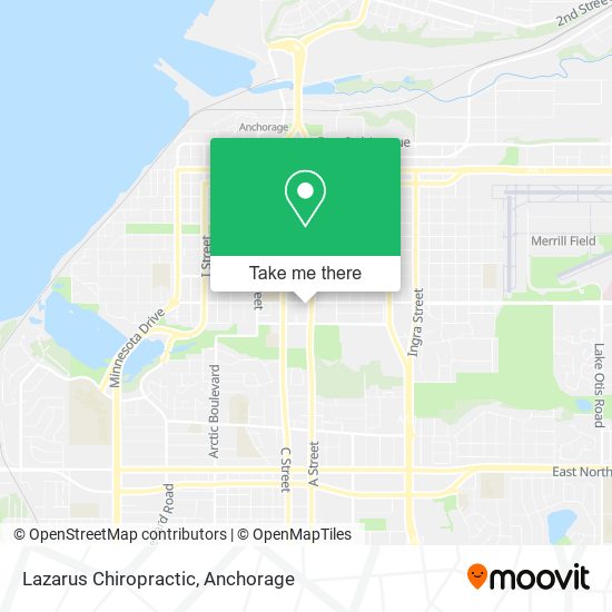 Lazarus Chiropractic map