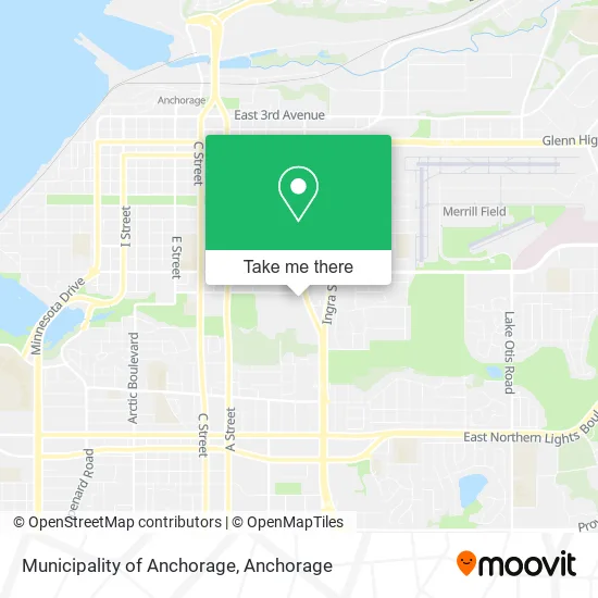 Mapa de Municipality of Anchorage