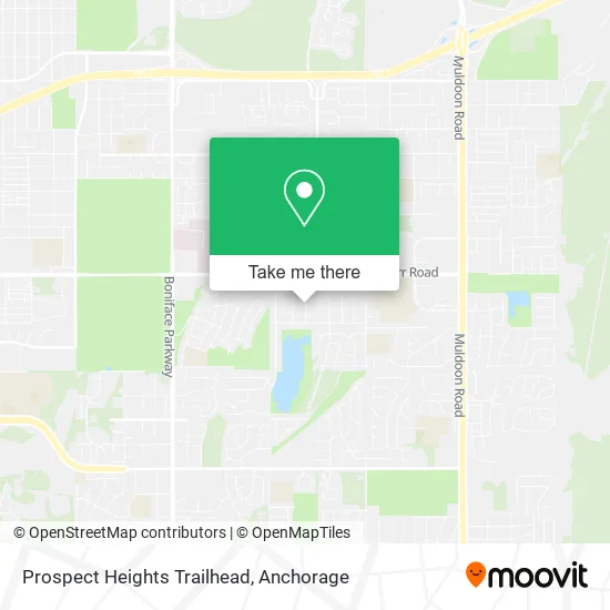 Prospect Heights Trailhead map