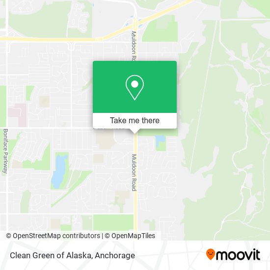 Mapa de Clean Green of Alaska
