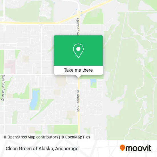 Clean Green of Alaska map