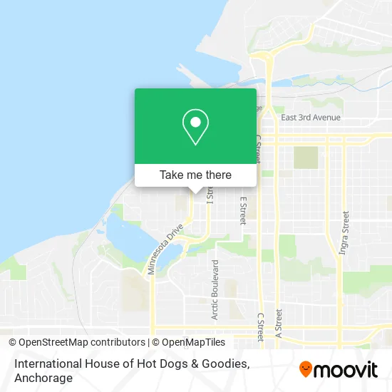 International House of Hot Dogs & Goodies map