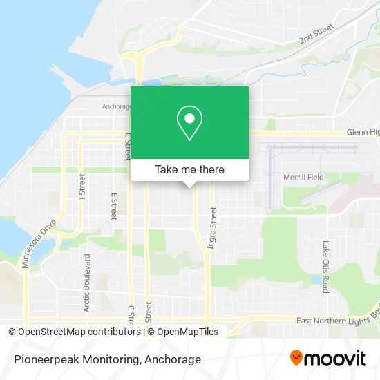 Mapa de Pioneerpeak Monitoring