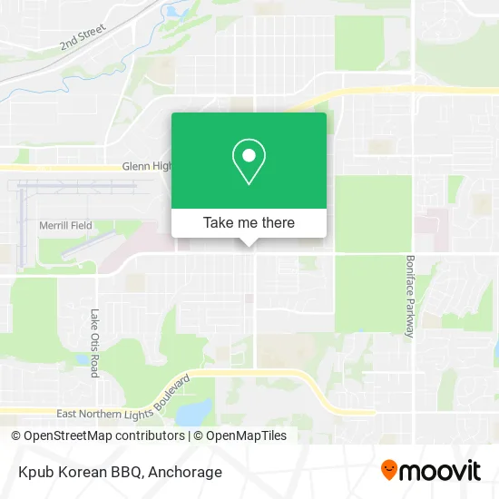 Kpub Korean BBQ map