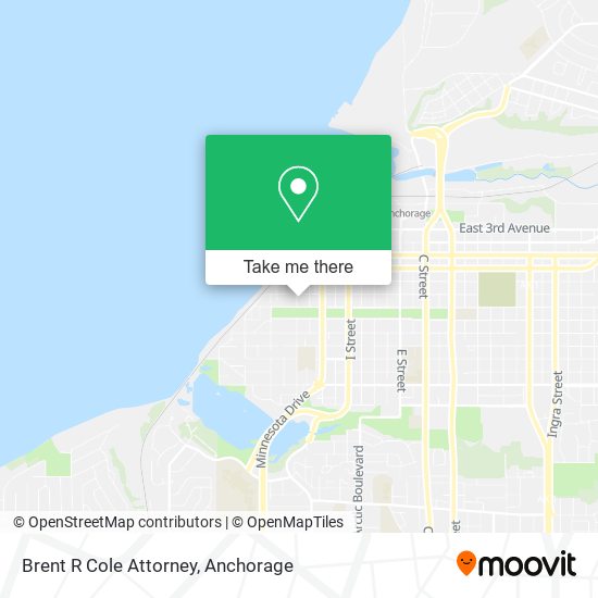 Brent R Cole Attorney map