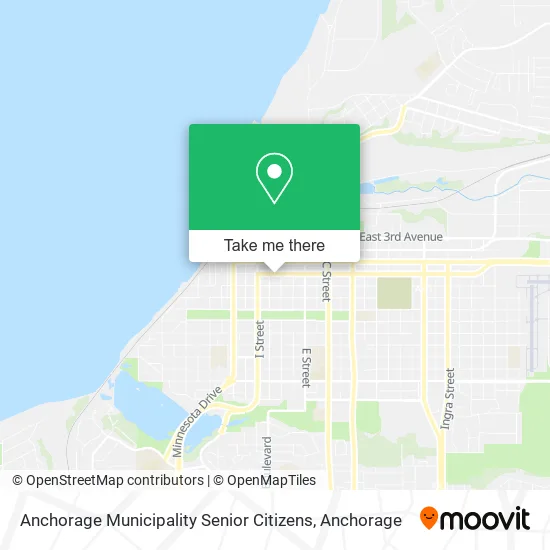 Mapa de Anchorage Municipality Senior Citizens