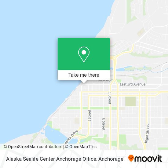 Alaska Sealife Center Anchorage Office map