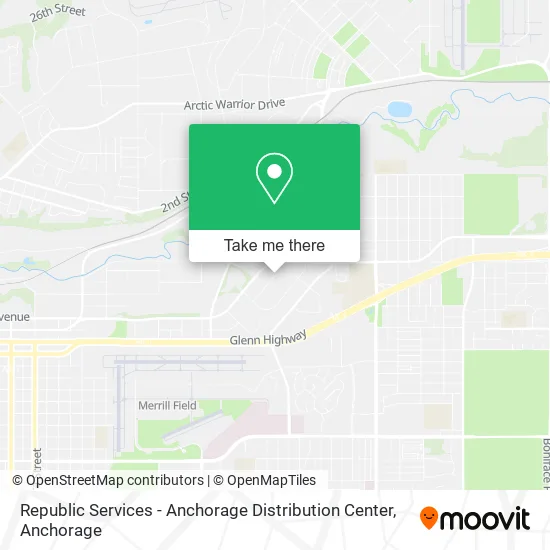 Mapa de Republic Services - Anchorage Distribution Center