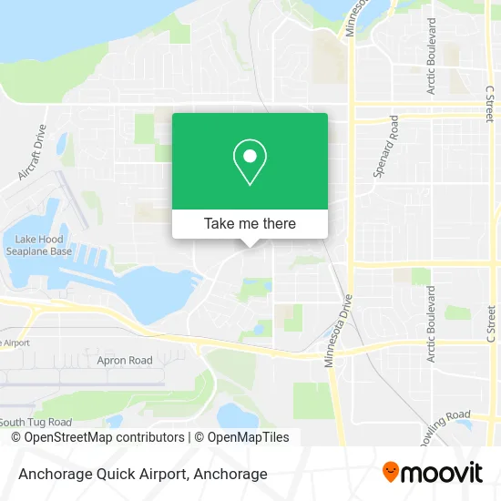 Mapa de Anchorage Quick Airport