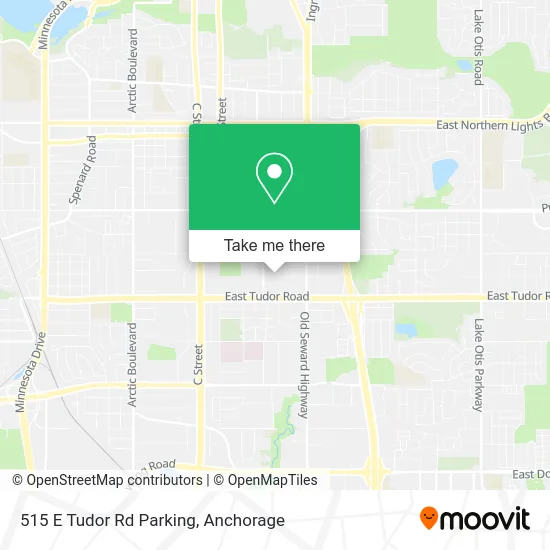 Mapa de 515 E Tudor Rd Parking