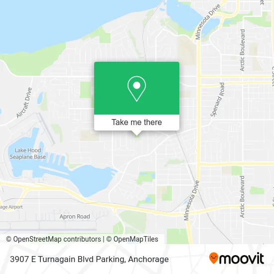 Mapa de 3907 E Turnagain Blvd Parking