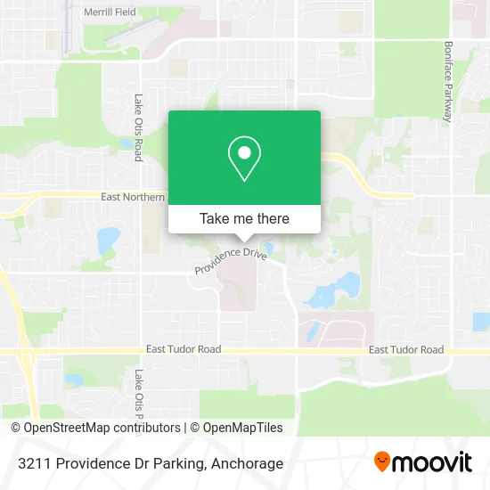 Mapa de 3211 Providence Dr Parking