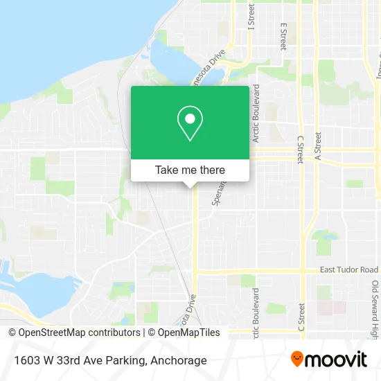 Mapa de 1603 W 33rd Ave Parking