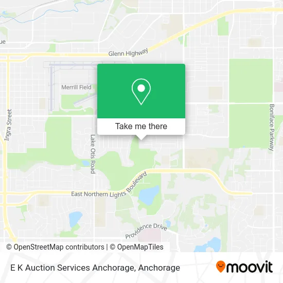 Mapa de E K Auction Services Anchorage