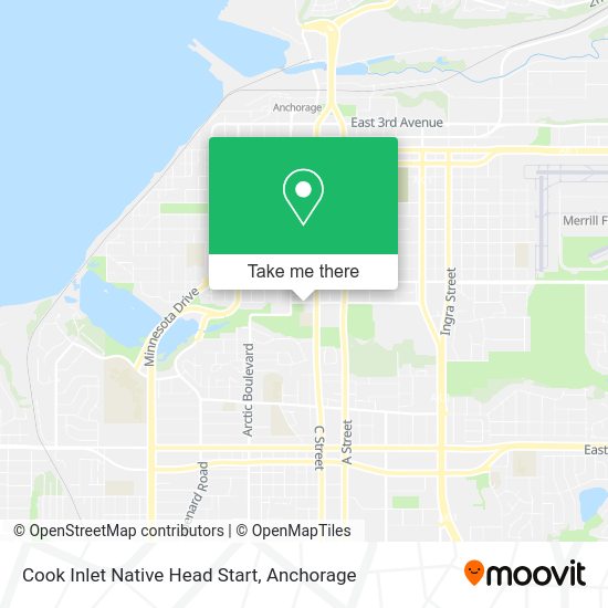 Cook Inlet Native Head Start map