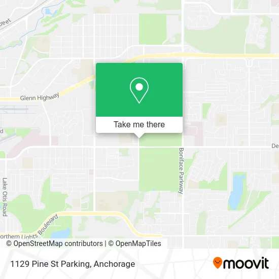 1129 Pine St Parking map