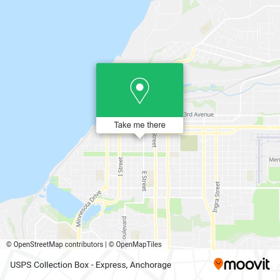 USPS Collection Box - Express map