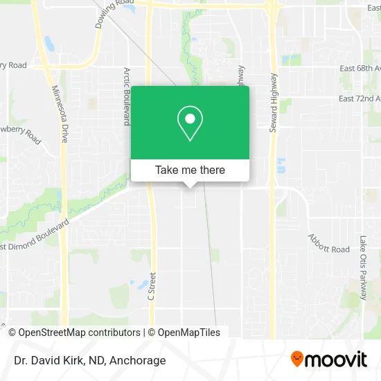Dr. David Kirk, ND map