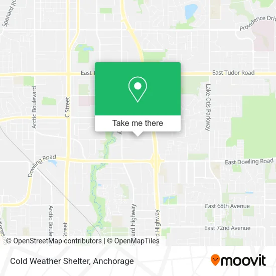 Mapa de Cold Weather Shelter