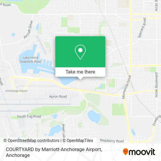 Mapa de COURTYARD by Marriott-Anchorage Airport