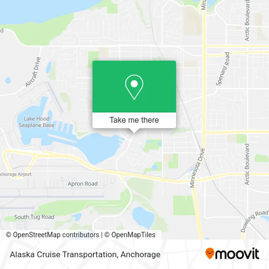Mapa de Alaska Cruise Transportation