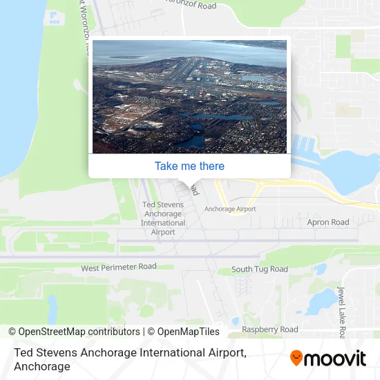 Mapa de Ted Stevens Anchorage International Airport