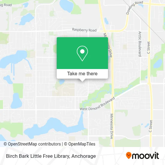 Birch Bark Little Free Library map