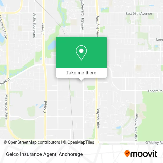 Geico Insurance Agent map