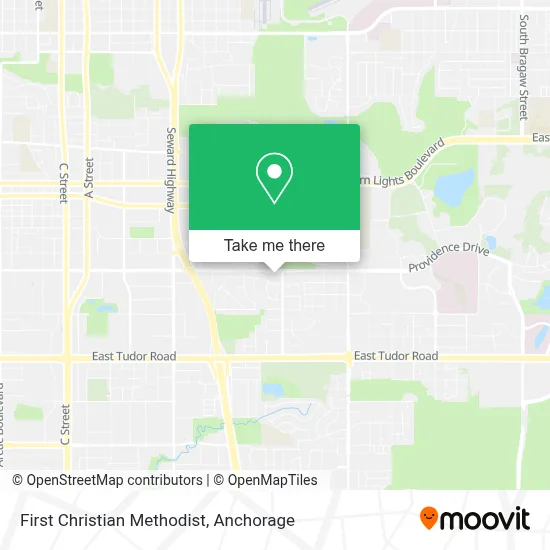 First Christian Methodist map