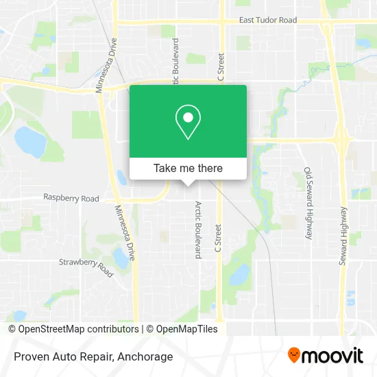 Proven Auto Repair map