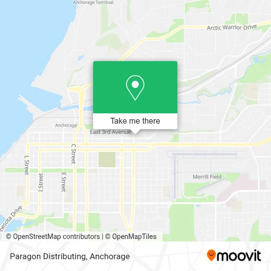 Paragon Distributing map