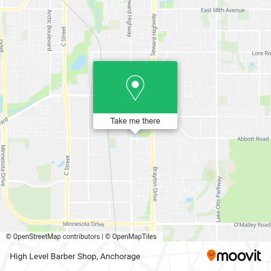 High Level Barber Shop map