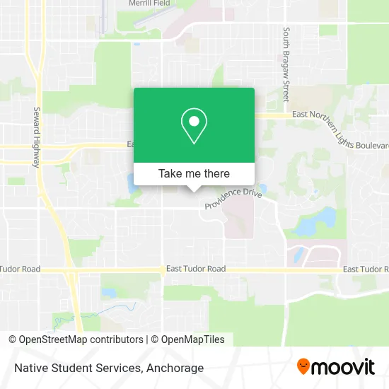 Native Student Services map