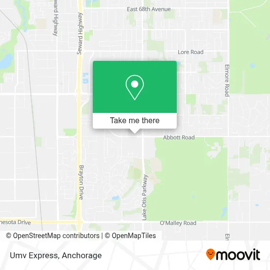 Umv Express map