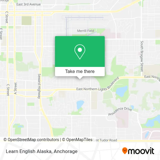 Learn English Alaska map